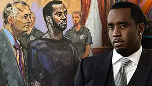 Mahkemeye zincirle getirilen Diddy, duruşma boyunca etrafına bakıp sırıttı