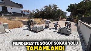 Menderes’te Söğüt Sokak Yolu Tamamlandı