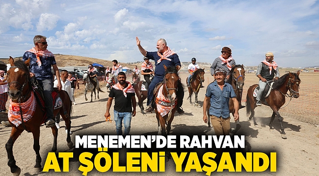 Menemen’de rahvan at şöleni yaşandı