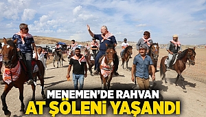 Menemen’de rahvan at şöleni yaşandı