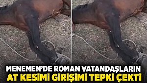 Menemen’de Roman Vatandaşların At Kesimi Girişimi Tepki Çekti