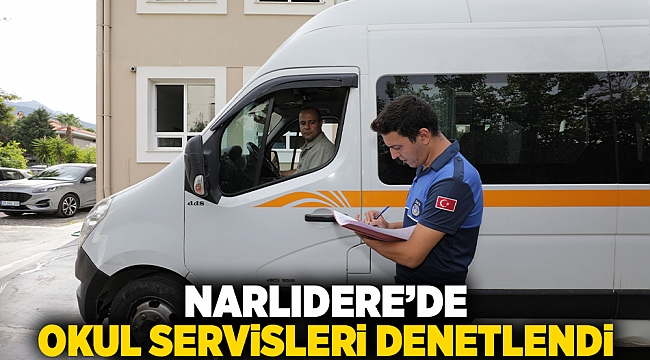 NARLIDERE’DE OKUL SERVİSLERİ DENETLENDİ