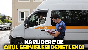 NARLIDERE’DE OKUL SERVİSLERİ DENETLENDİ