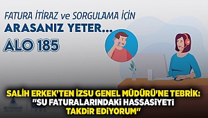 Salih Erkek'ten İZSU Genel Müdürü'ne Tebrik: 