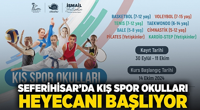 Seferihisar’da Kış Spor Okulları heyecanı başlıyor