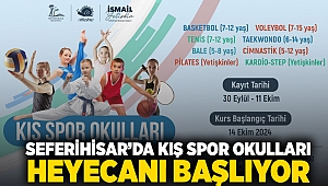 Seferihisar’da Kış Spor Okulları heyecanı başlıyor