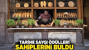 Tarihe Saygı Ödülleri sahiplerini buldu