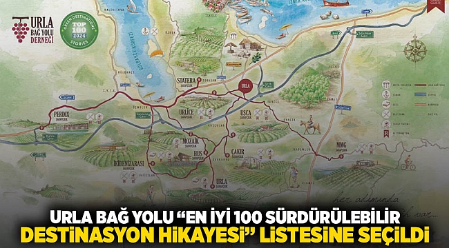 Urla Bağ Yolu “En İyi 100 Sürdürülebilir Destinasyon Hikâyesi” listesine seçildi