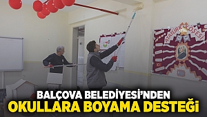 Balçova Belediyesi’nden okullara boyama desteği