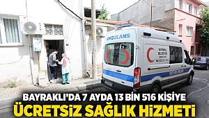 Bayraklı'da 7 ayda 13 bin 516 kişiye ücretsiz sağlık hizmeti