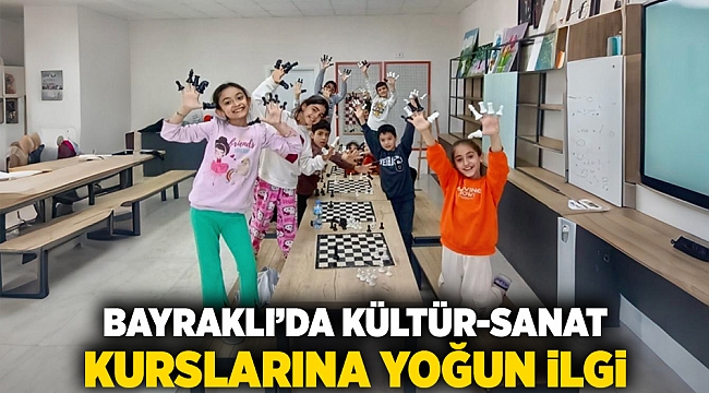 Bayraklı’da kültür-sanat kurslarına yoğun ilgi