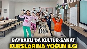 Bayraklı’da kültür-sanat kurslarına yoğun ilgi