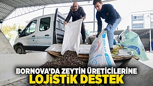 Bornova’da zeytin üreticilerine lojistik destek