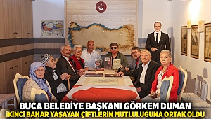  Buca Belediye Başkanı Görkem Duman, ikinci bahar yaşayan çiftlerin heyecanına ortak oldu