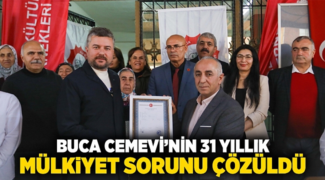 Buca Cemevi'nin 31 yıllık mülkiyet sorunu çözüldü