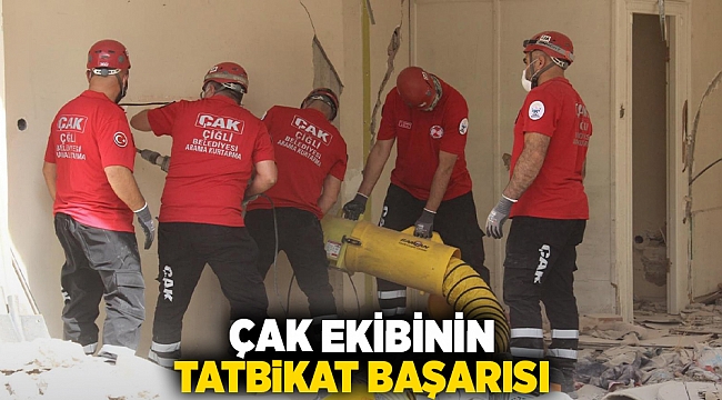 ÇAK Ekibinin tatbikat başarısı