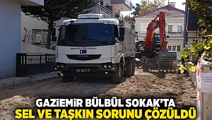 Gaziemir Bülbül Sokak’ta sel ve taşkın sorunu çözüldü