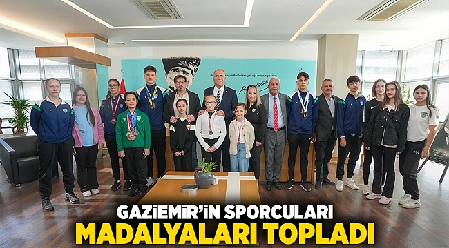 Gaziemir’in sporcuları madalyaları topladı