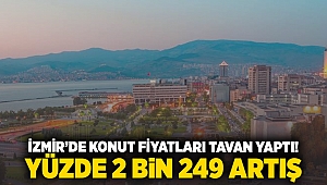 İzmir'de konut fiyatları tavan yaptı! Yüzde 2 bin 249 artış!