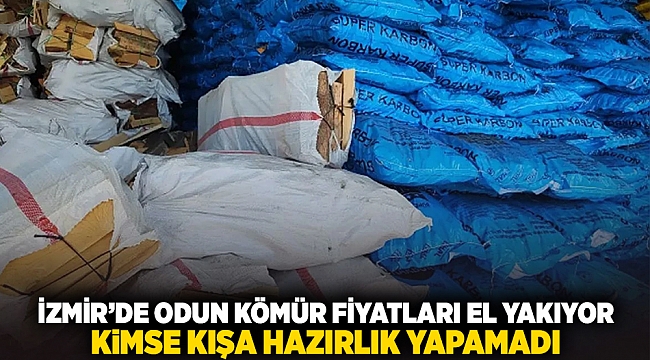 İzmir'de odun kömür fiyatları el yakıyor... kimse kışa hazırlık yapamadı!