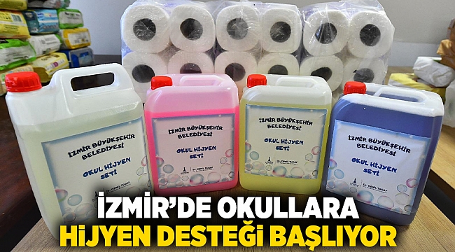 İzmir’de okullara hijyen seti desteği başlıyor