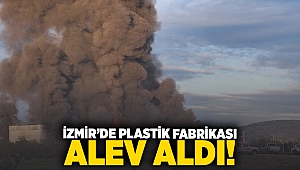 İzmir'de plastik fabrikası alev aldı!