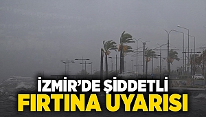 İzmir’de şiddetli fırtına uyarısı