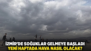 İzmir'de soğuklar gelmeye başladı yeni haftada hava nasıl olacak?