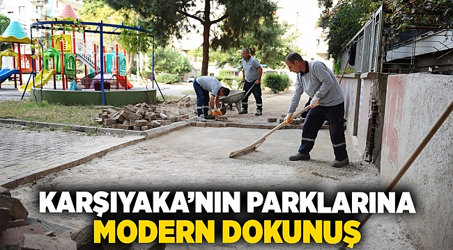 Karşıyaka’nın parklarına modern dokunuş