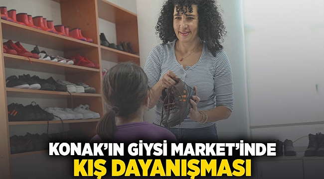 Konak’ın Giysi Market’inde kış dayanışması