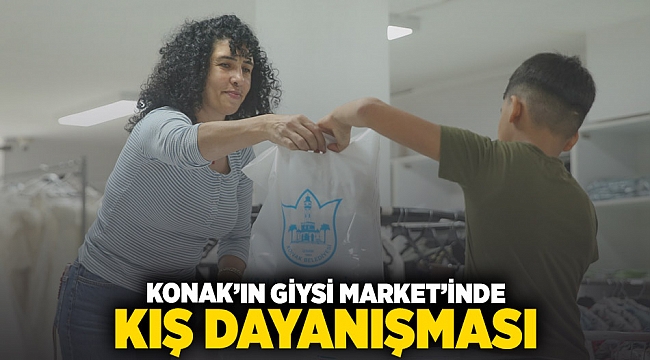 Konak’ın Giysi Market’inde Kış Dayanışması