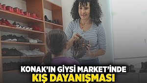 Konak'ın Giysi Market'inde kış dayanışması