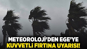 Meteoroloji'den Ege’ye kuvvetli fırtına uyarısı!