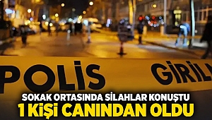 Sokak ortasında silahlar konuştu, 1 kişi canından oldu