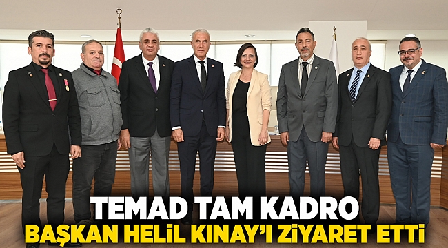 TEMAD tam kadro Başkan Helil Kınay’ı ziyaret etti