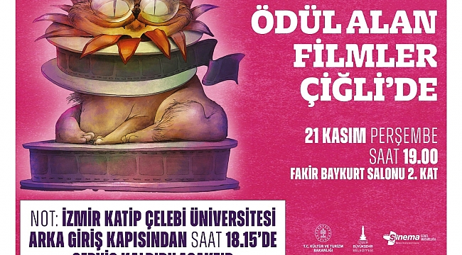 Uluslararası İzmir Kısa Film Festivali’nin Ödüllü Filmleri Çiğli’de