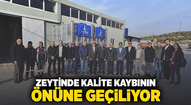 Zeytinde kalite kaybının önüne geçiliyor