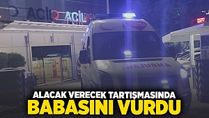 Alacak verecek tartışmasında babasını vurdu