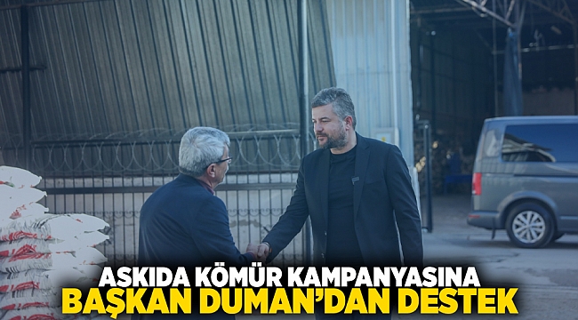 Askıda Kömür kampanyasına Başkan Duman'dan destek