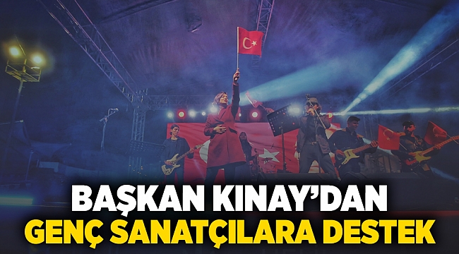 Başkan Kınay’dan genç sanatçılara destek