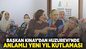 Başkan Kınay’dan Huzurevi’nde anlamlı yeni yıl kutlaması