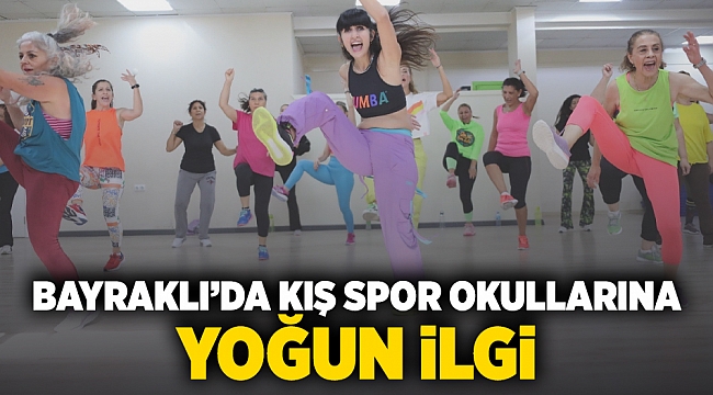 Bayraklı'da kış spor okullarına yoğun ilgi