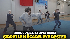 Bornova’da kadına karşı şiddetle mücadeleye destek