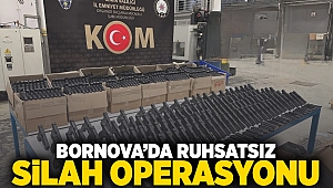 Bornova’da ruhsatsız silah operasyonu