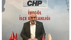 CHP İnegöl İlçe Başkanı Zemci Şahin Güven Tazeledi