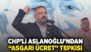 CHP'li Aslanoğlu'ndan 