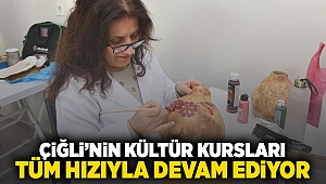 Çiğli’nin kültür kursları tüm hızıyla devam ediyor