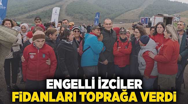 Engelli izciler, fidanları toprakla buluşturdu