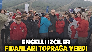 Engelli izciler, fidanları toprakla buluşturdu