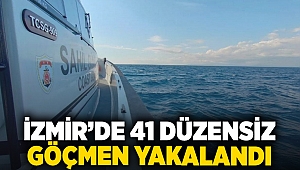 İzmir'de 41 düzensiz göçmen yakalandı